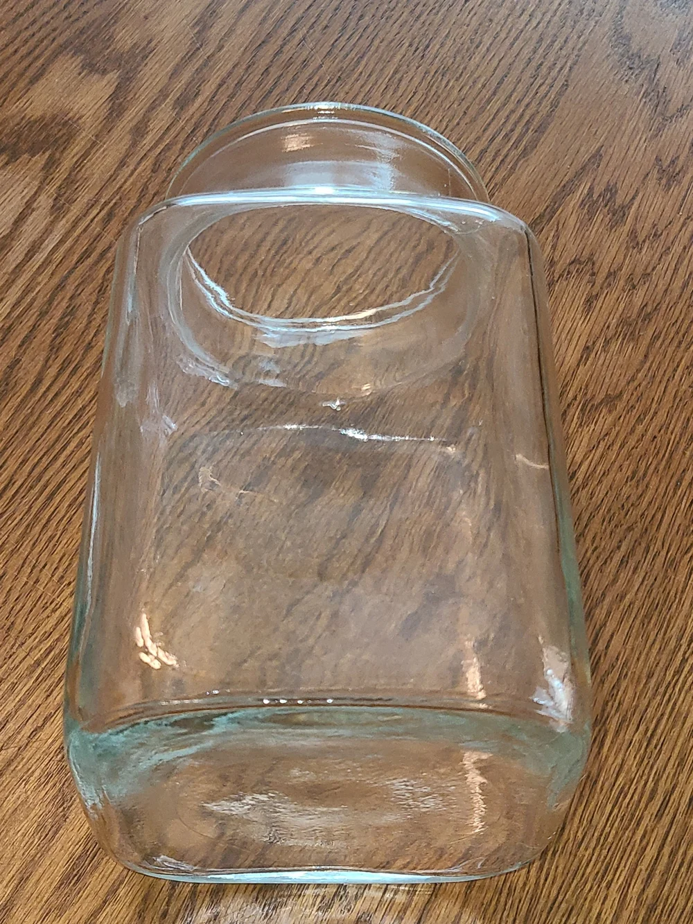 Anchor Hocking Clear Glass Square Pantry Jar.